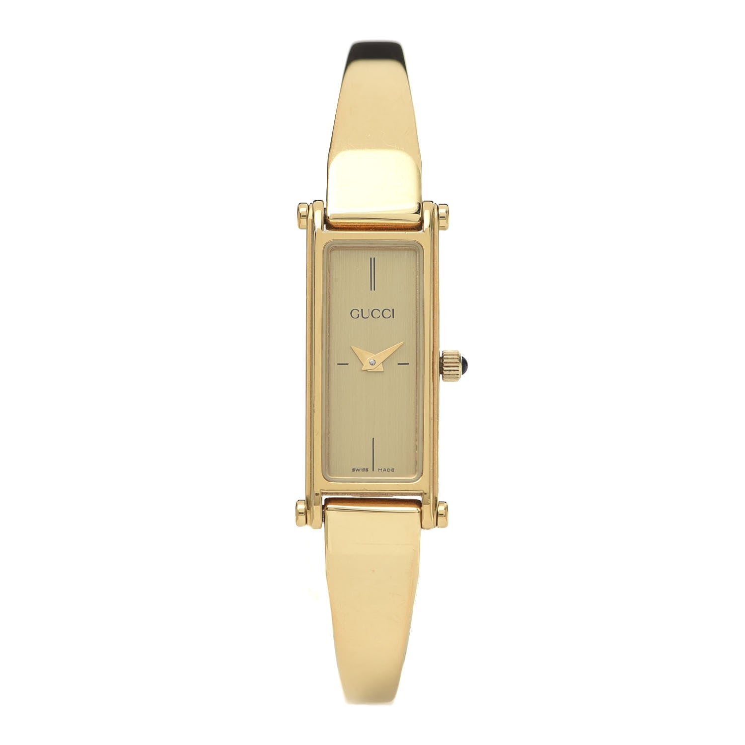 Gucci Stainless Steel 12mm 1500L Horsebit Quartz Watch Gold 1 of 7