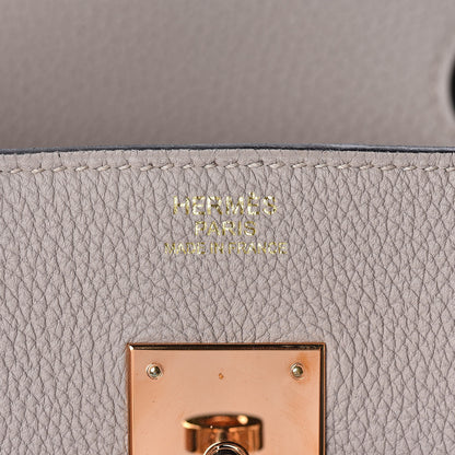 Hermes Togo Birkin 30 Gris Tourterelle 8 of 34