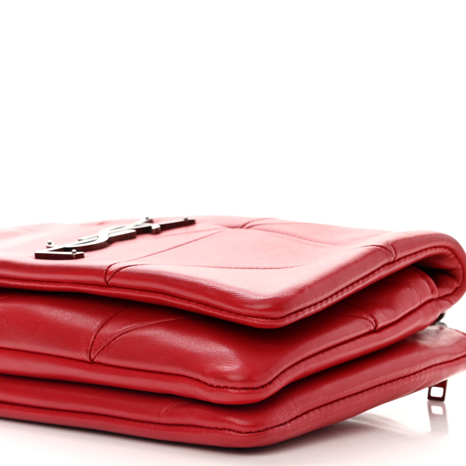 Saint Laurent Lambskin Patchwork Monogram Small Jamie Red 10 of 10