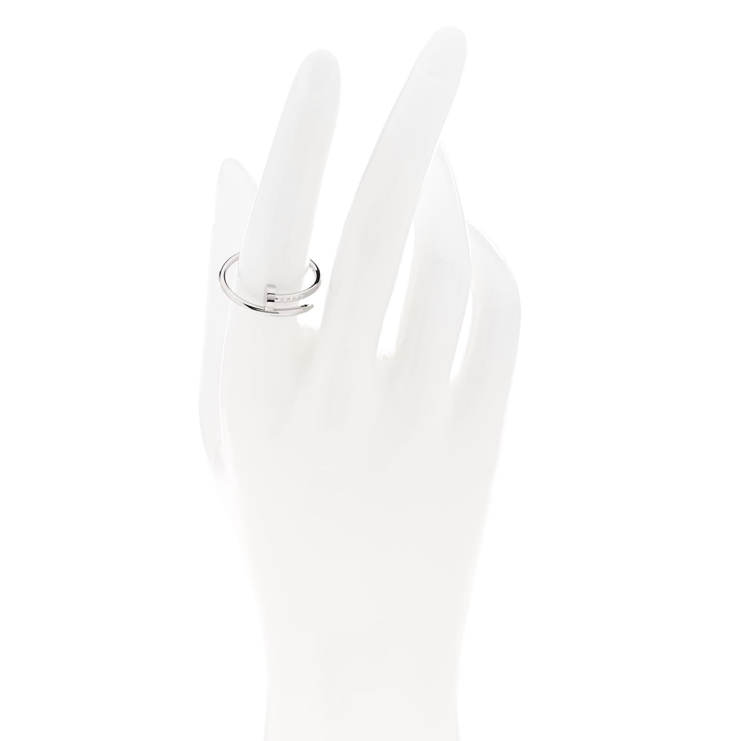 18K White Gold Small Juste Un Clou Ring 59 8.75