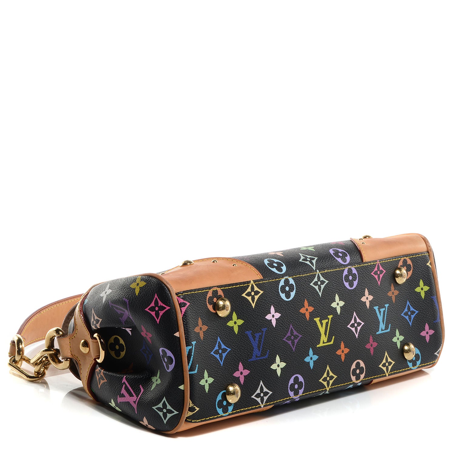 Louis Vuitton Monogram Multicolor Beverly MM Black 4 of 10