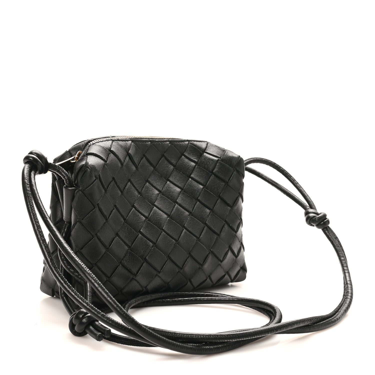 Bottega Veneta Nappa Intrecciato Mini Loop Camera Bag Black 3 of 8
