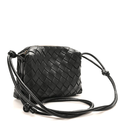 Bottega Veneta Nappa Intrecciato Mini Loop Camera Bag Black 3 of 8