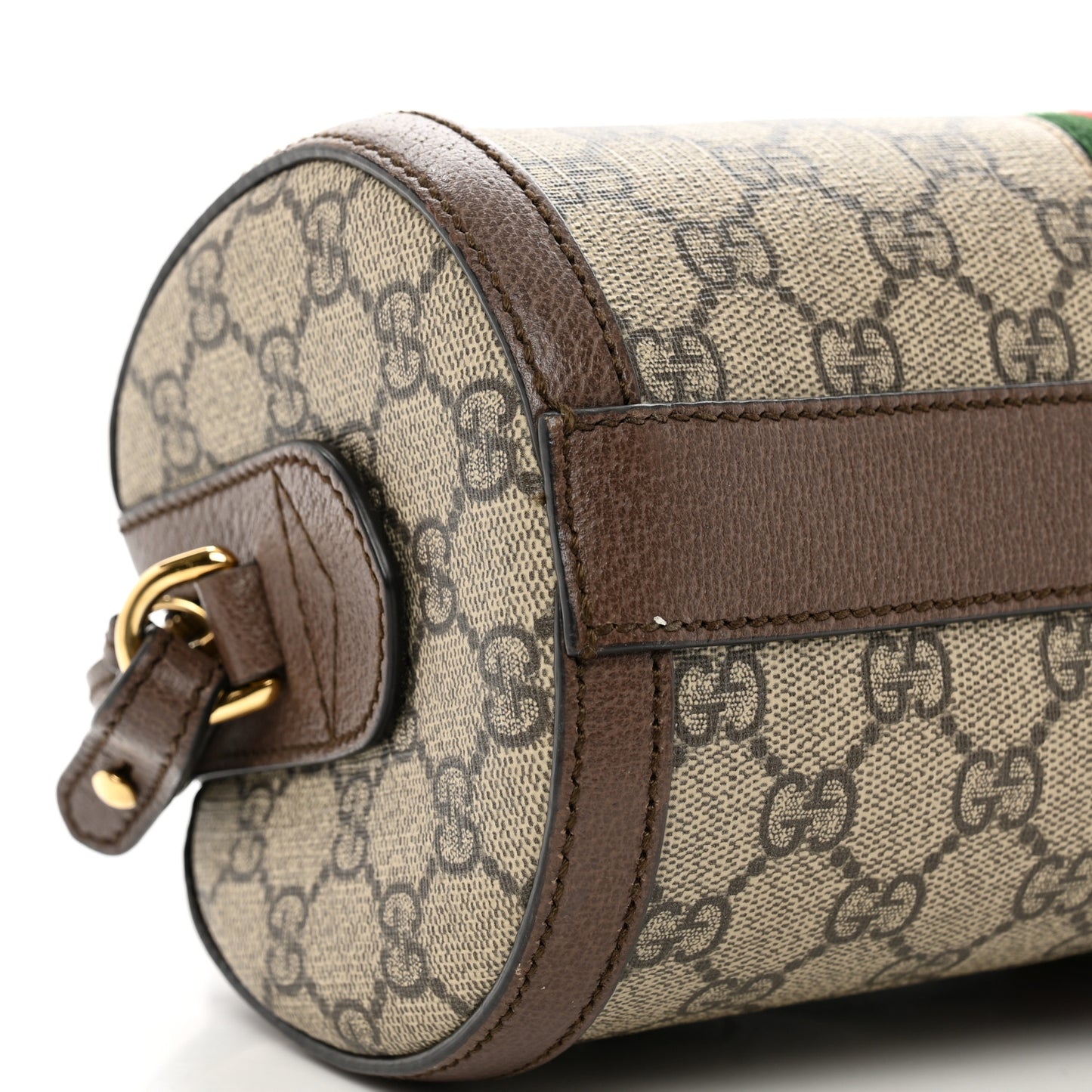GG Supreme Monogram Web Small Ophidia Boston Bag Beige New Acero