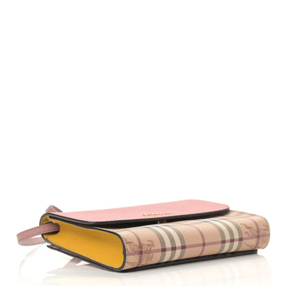 Burberry Derby Calfskin Haymarket Check Small Loxley Crossbody Cinnamon Red Multicolor 4 of 10