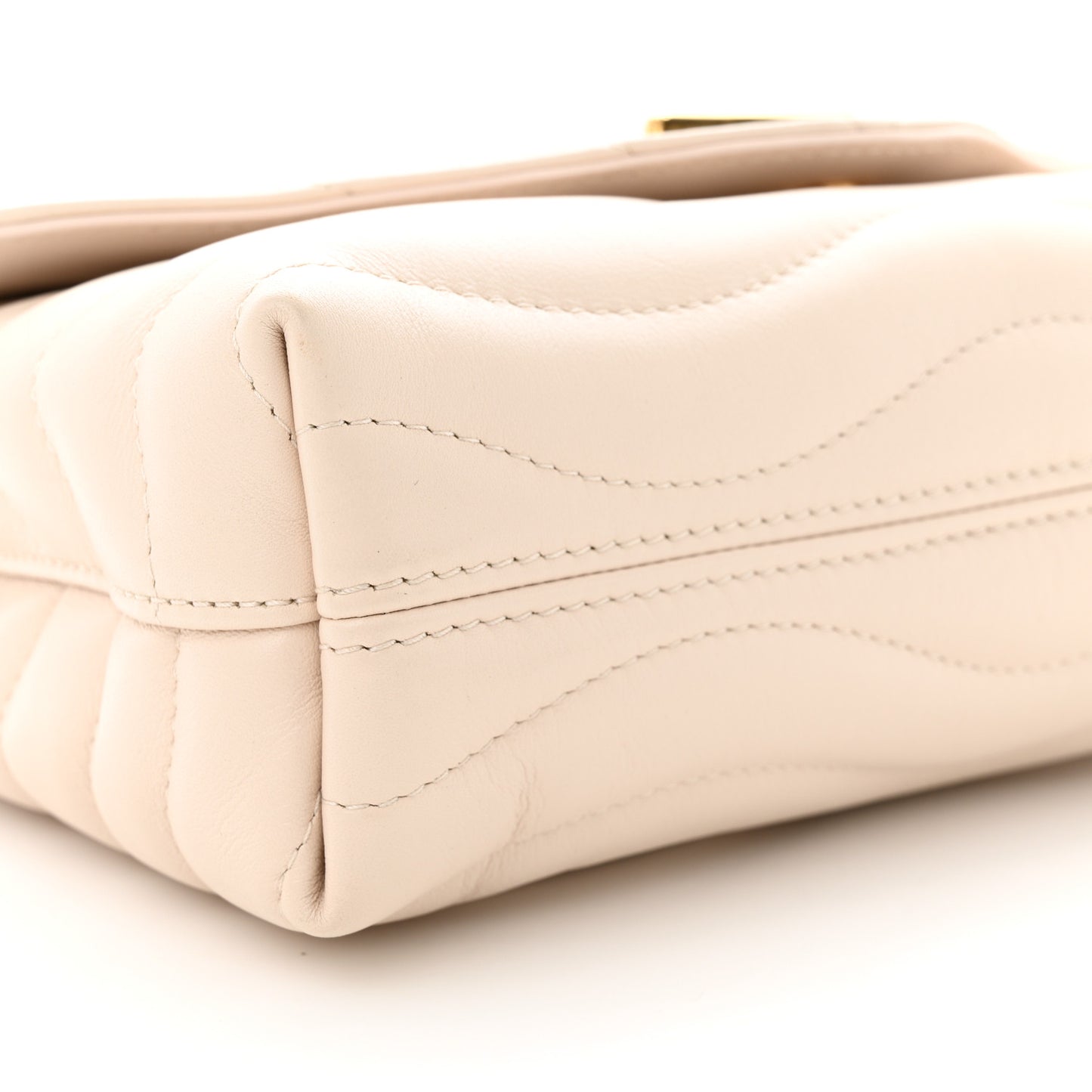 Calfskin LV New Wave Chain Bag Ivory