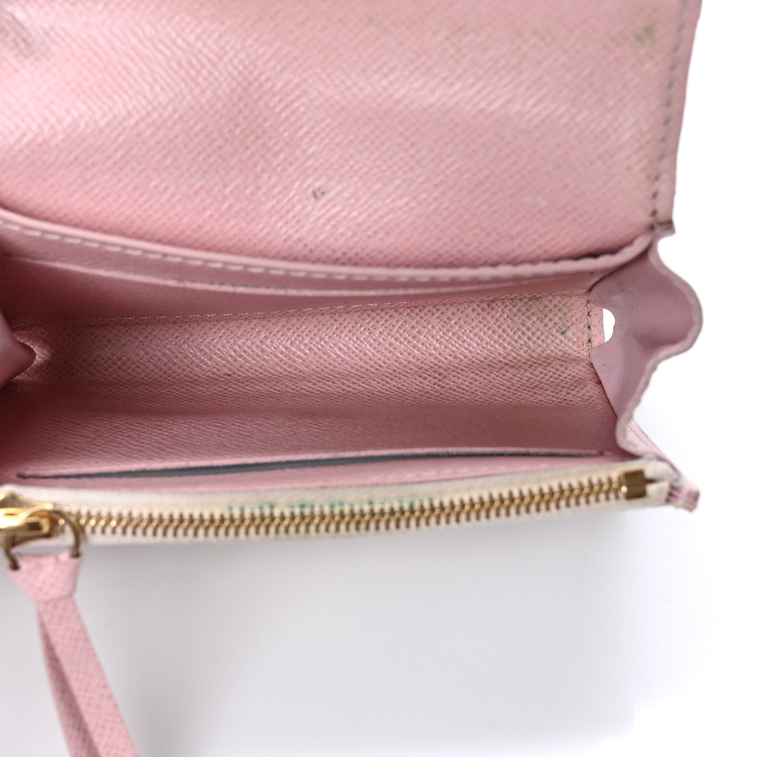 Louis Vuitton Damier Azur Rosalie Coin Purse Rose Ballerine 5 of 10