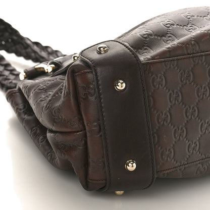 Gucci Guccissima Small Pelham Shoulder Bag Chocolate 7 of 10