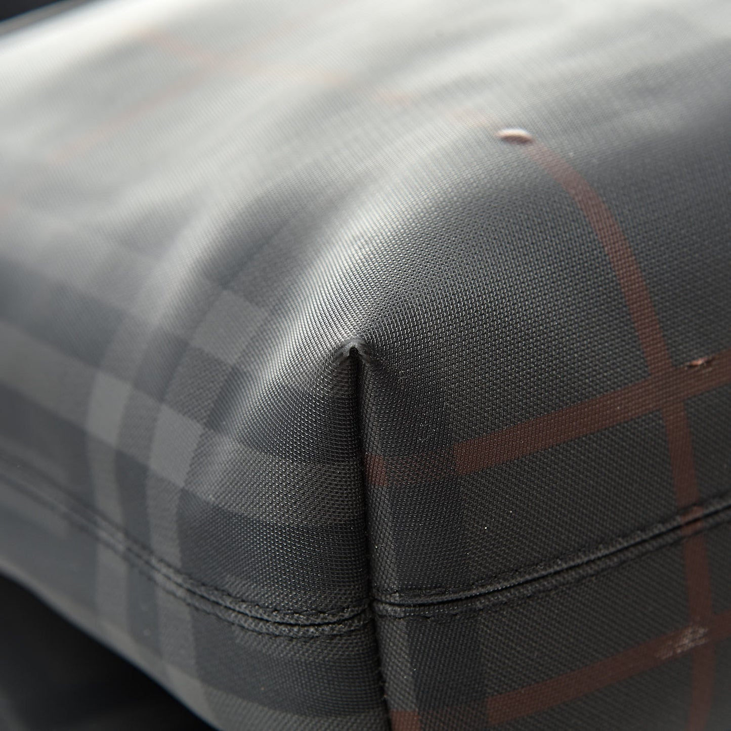 Nylon Smoked Check Messenger Bag