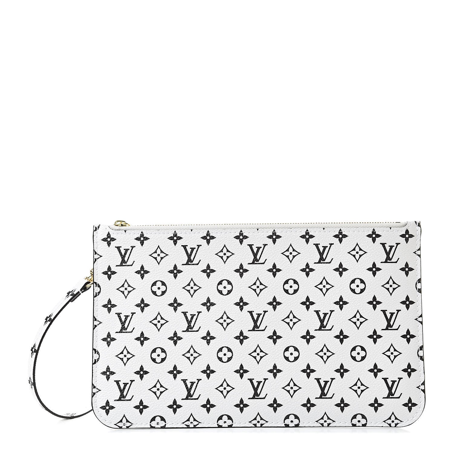 Louis Vuitton Monogram Giant Neverfull MM GM Pochette White 1 of 7