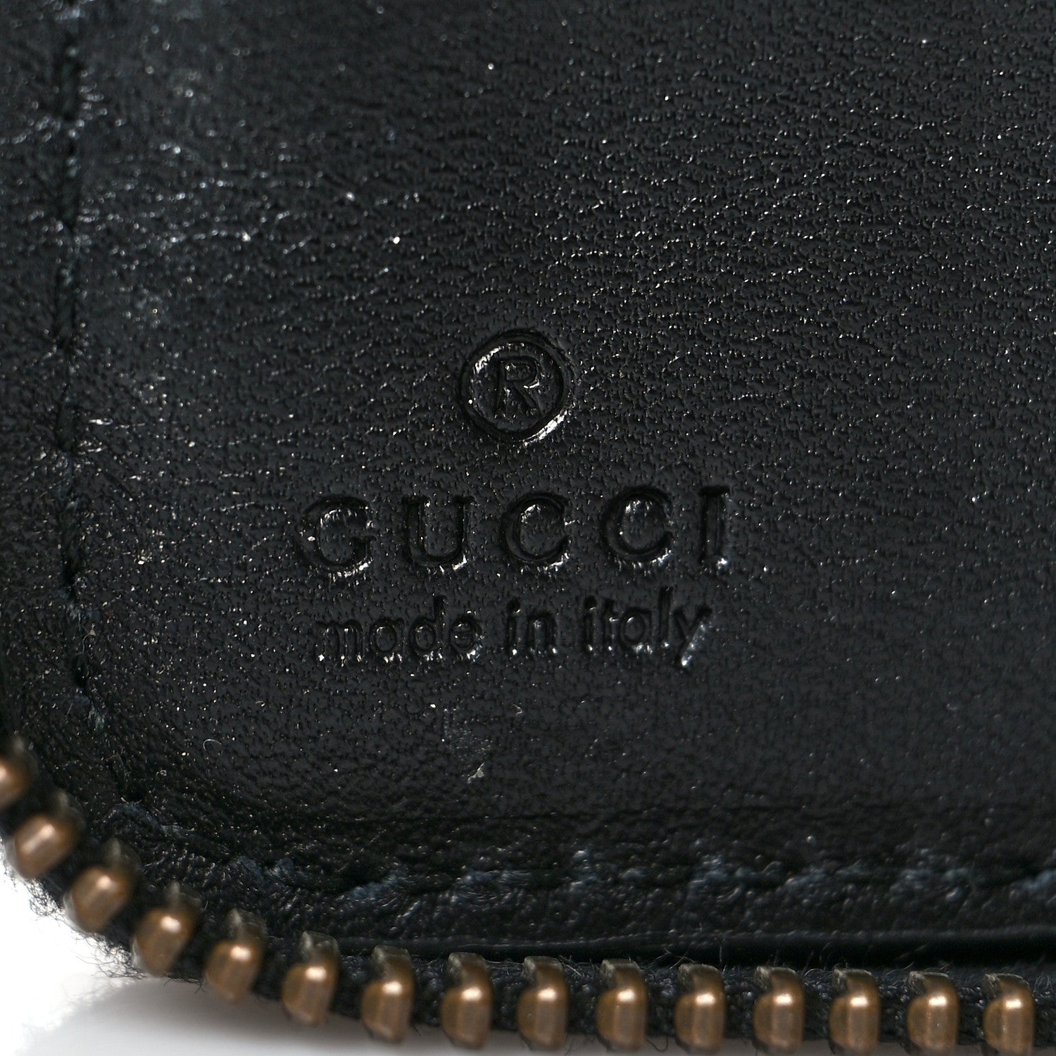 Gucci Calfskin Matelasse GG Marmont Zip Around Organizer Wallet Black 7 of 8