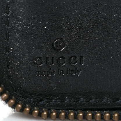 Gucci Calfskin Matelasse GG Marmont Zip Around Organizer Wallet Black 7 of 8