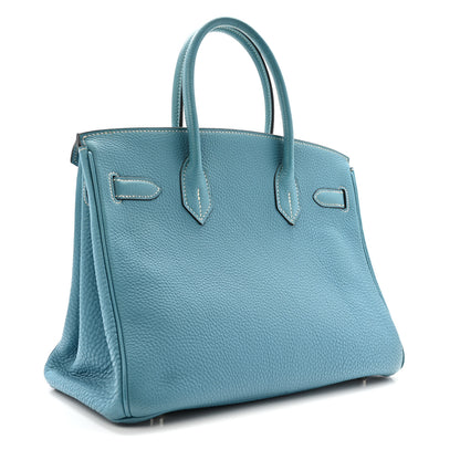 Hermes Togo Birkin 30 Blue Jean 3 of 13