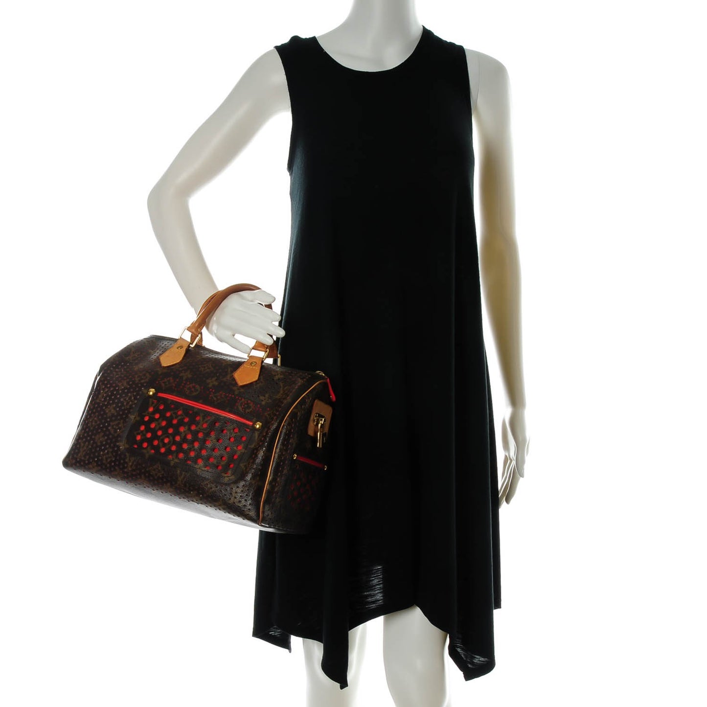 Monogram Perforated Speedy 30 Orange