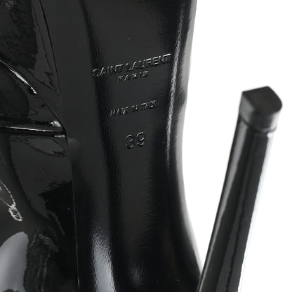 Saint Laurent Vernice Glove Lace Up Platform Boots 39 Black 7 of 9