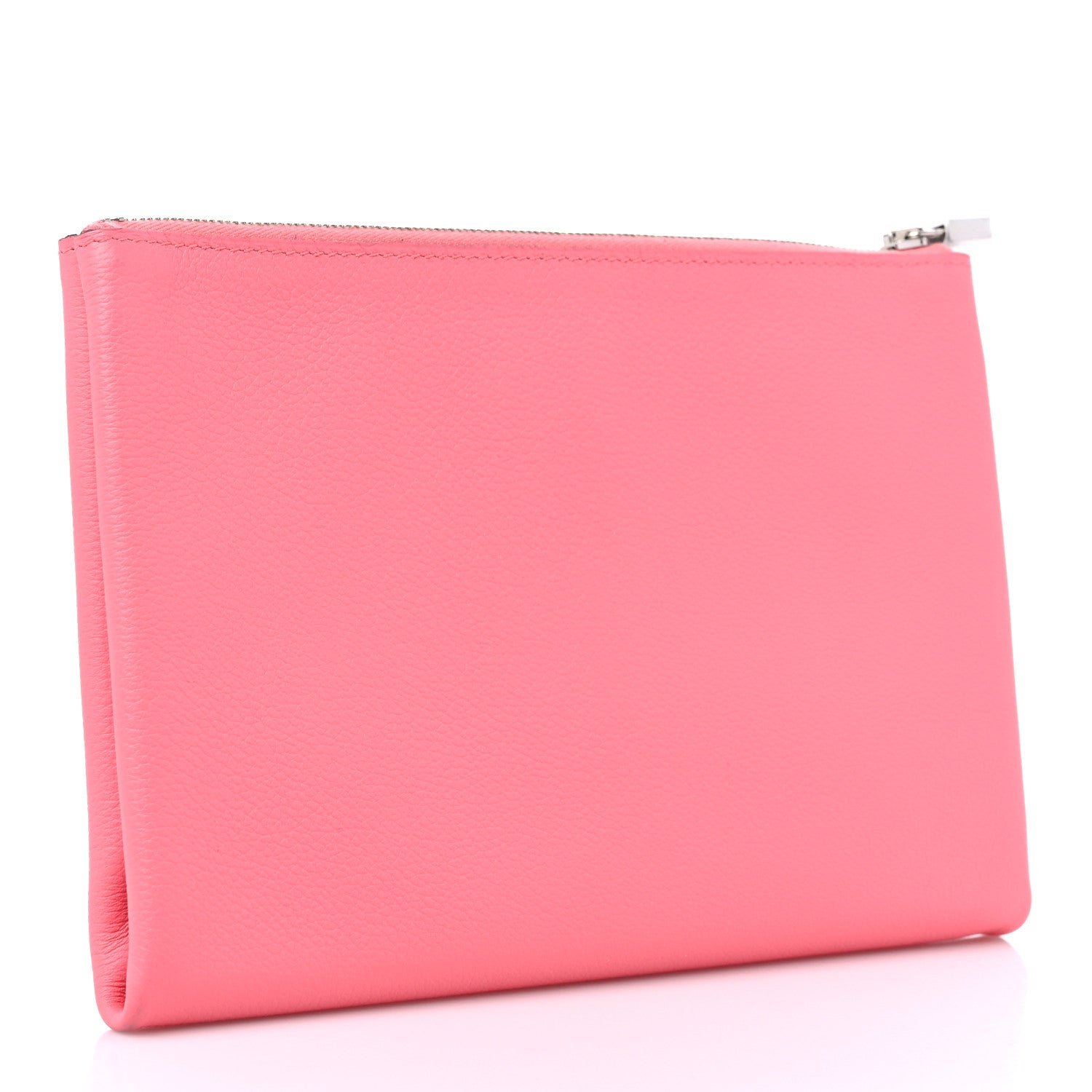 Hermes Evercolor Atout Pouch Rose Azalee Vert Cypress 3 of 11