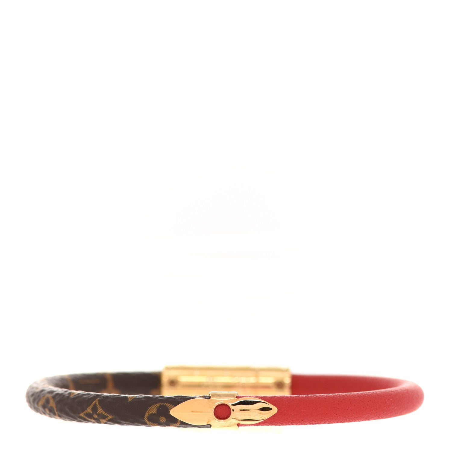 Louis Vuitton Monogram Daily Confidential Bracelet 17 Red 3 of 4