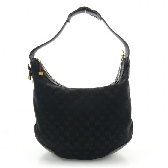 Gucci Monogram Princy Hobo Black 1 of 9