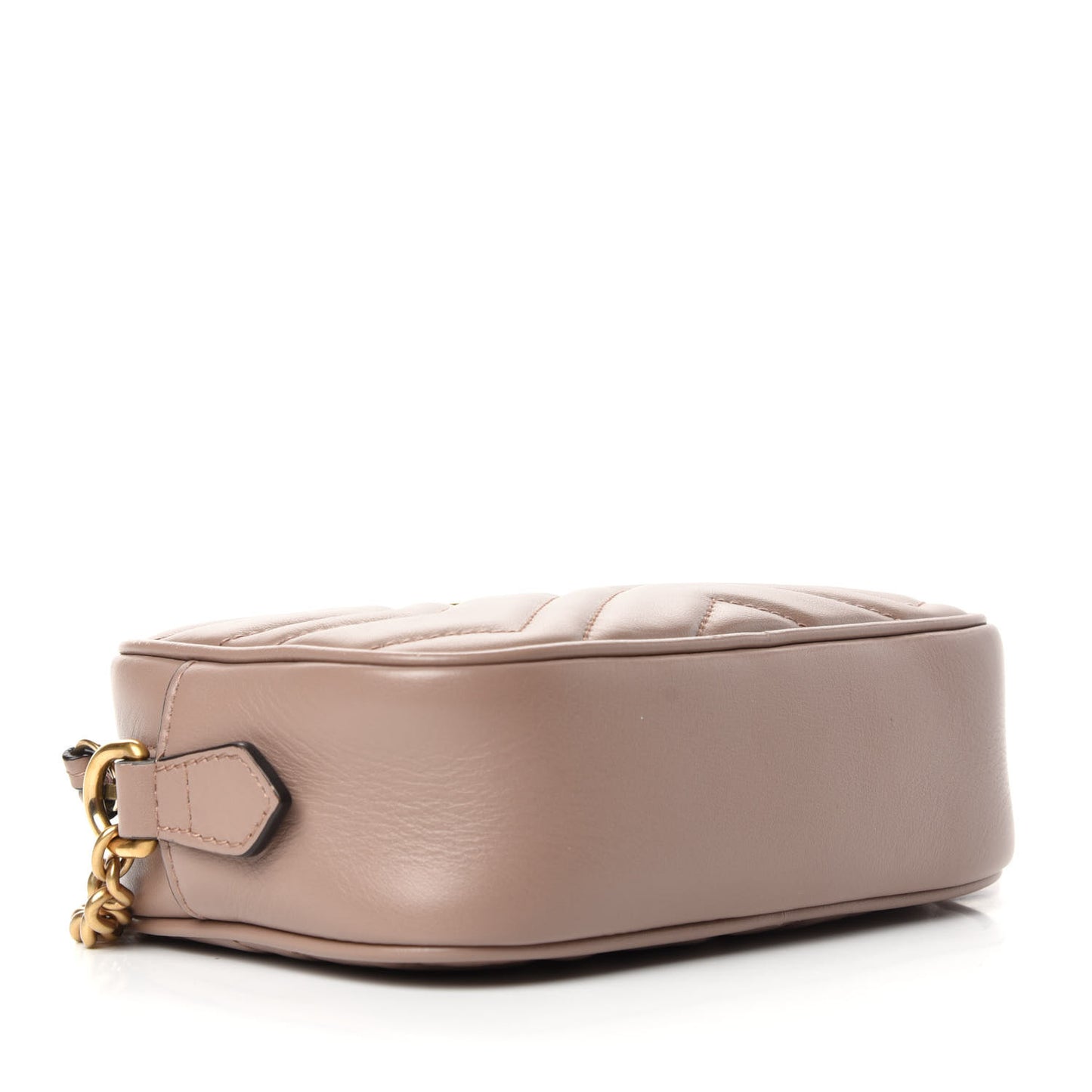 Calfskin Matelasse Mini GG Marmont Chain Shoulder Bag Porcelain Rose