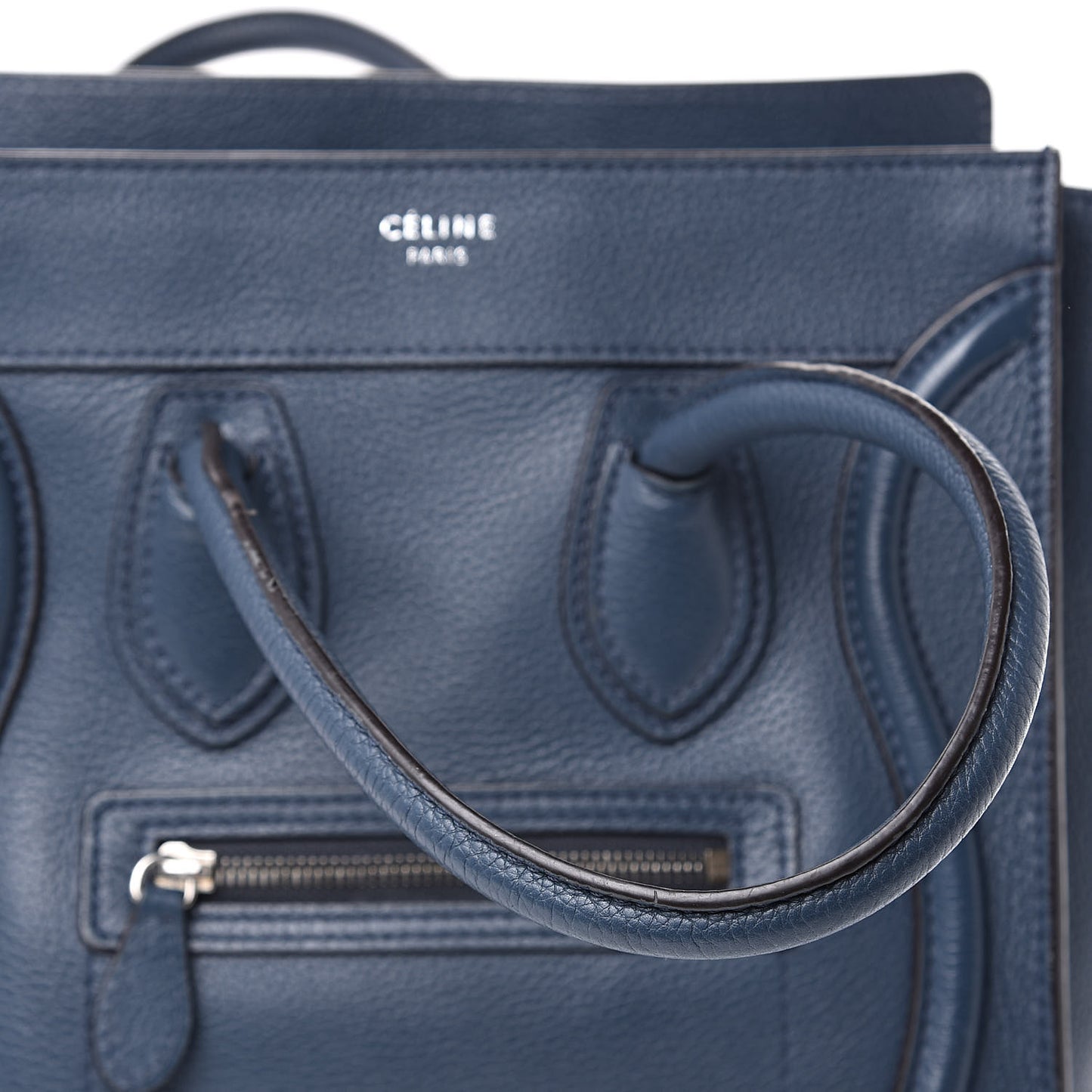 Drummed Calfskin Micro Luggage Orage