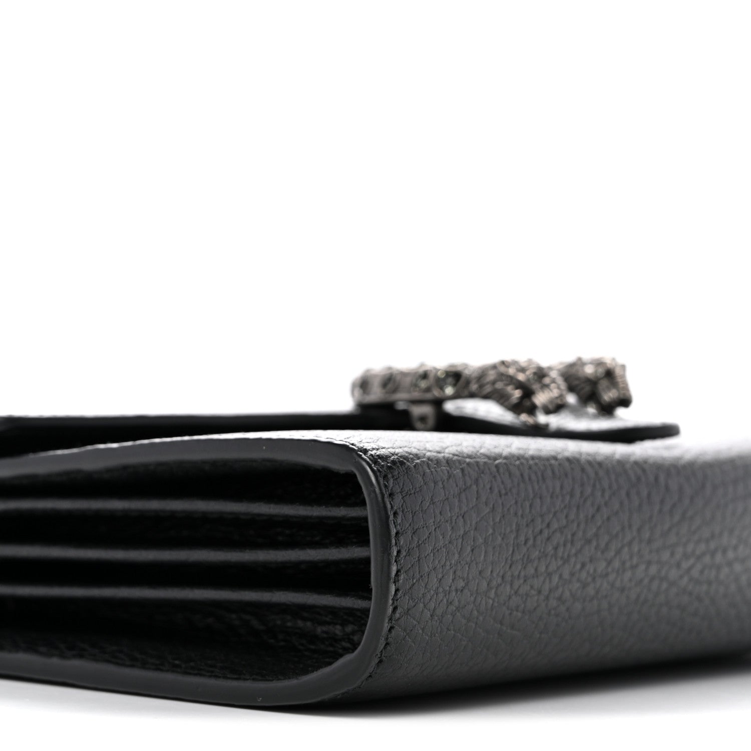 Gucci Calfskin Mini Dionysus Chain Wallet Black 9 of 11