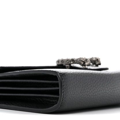 Gucci Calfskin Mini Dionysus Chain Wallet Black 9 of 11