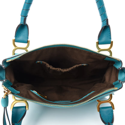 Chloe Calfskin Medium Marcie Satchel Washed Blue 4 of 9