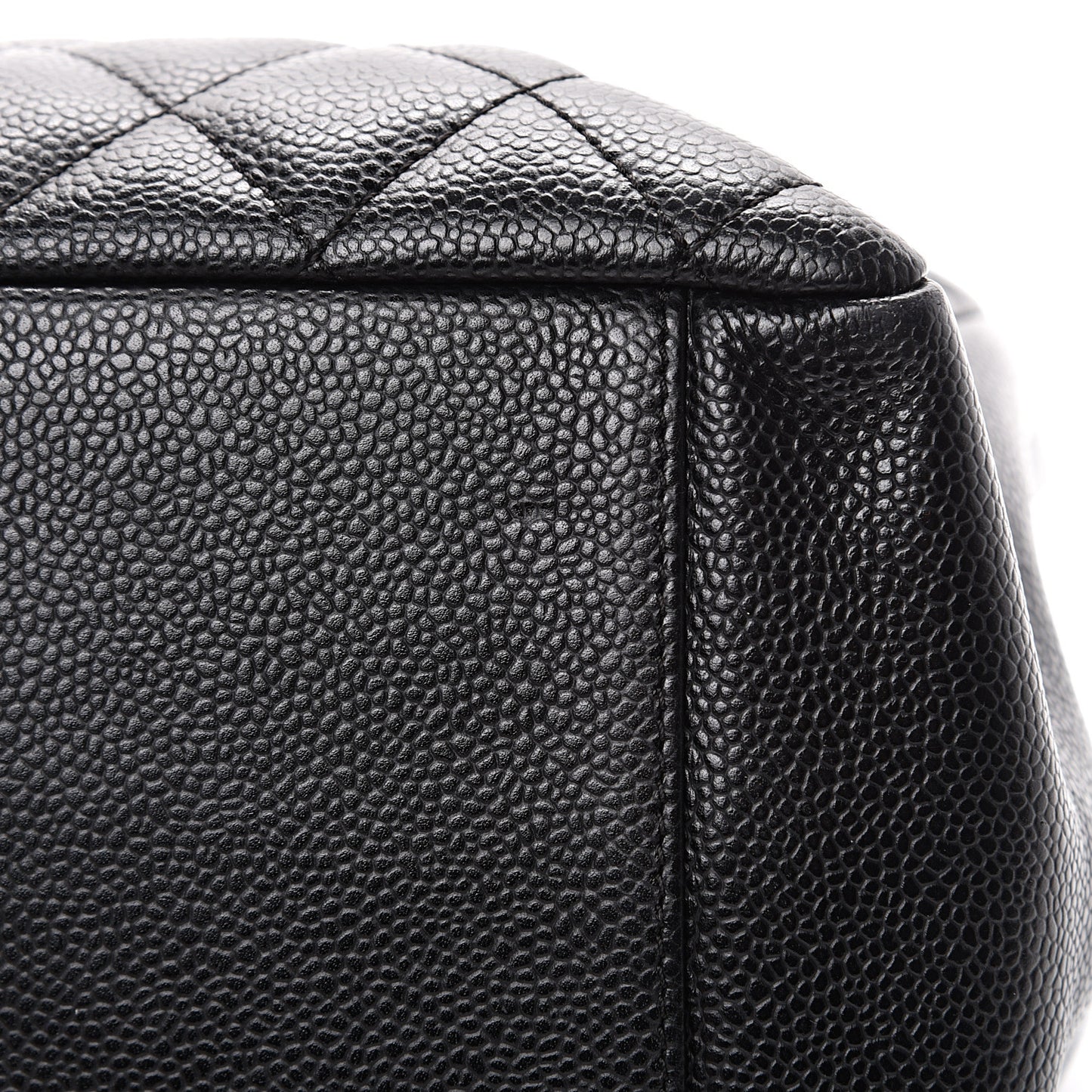 Caviar Quilted Grand Shopping Tote GST Black