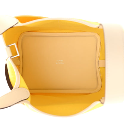 Hermes Toile Goeland Swift Cargo Picotin Lock 18 Jaune Citron Nata 5 of 11