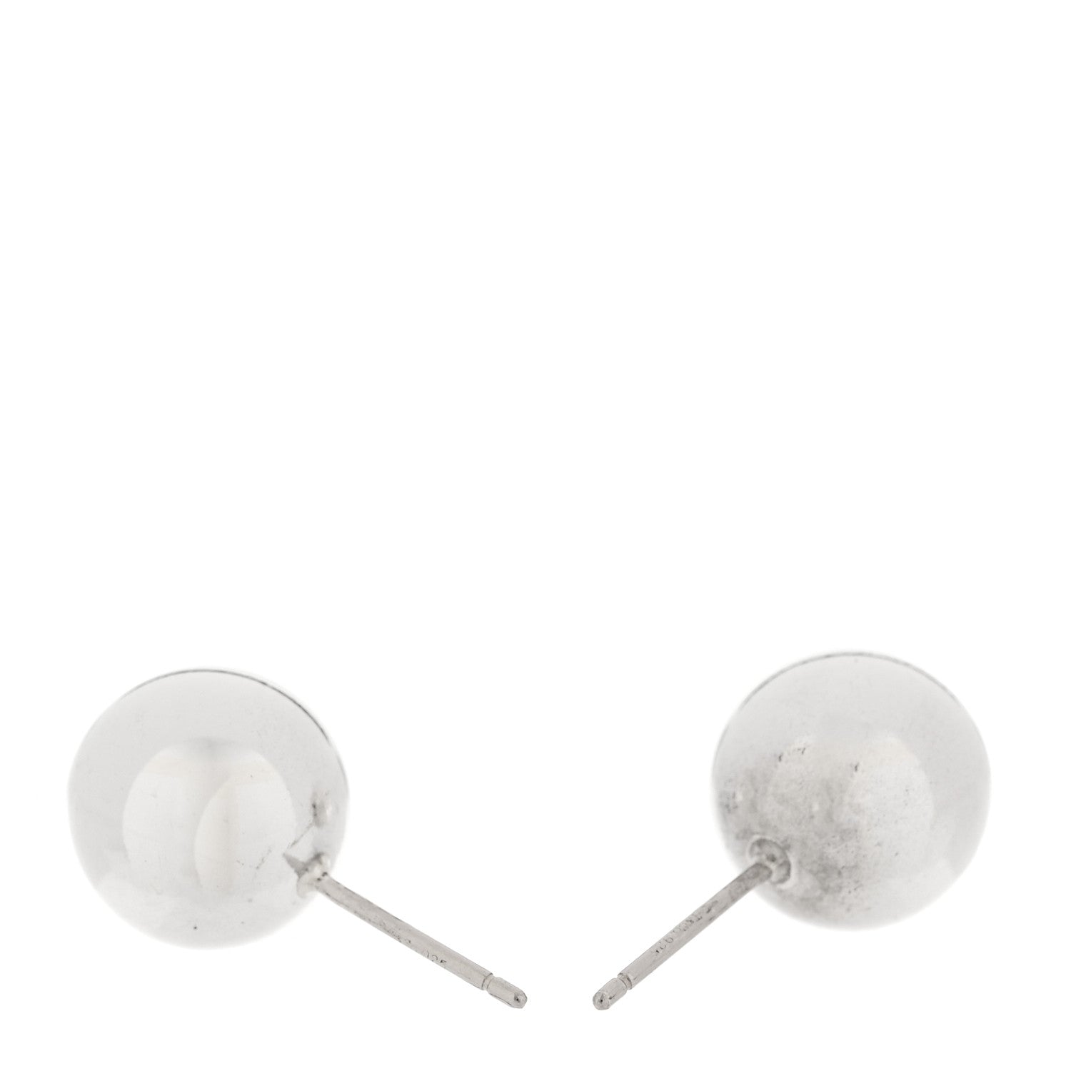 Tiffany Sterling Silver 10mm HardWear Ball Earrings 3 of 4