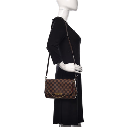 Louis Vuitton Damier Ebene Favorite MM 2 of 12