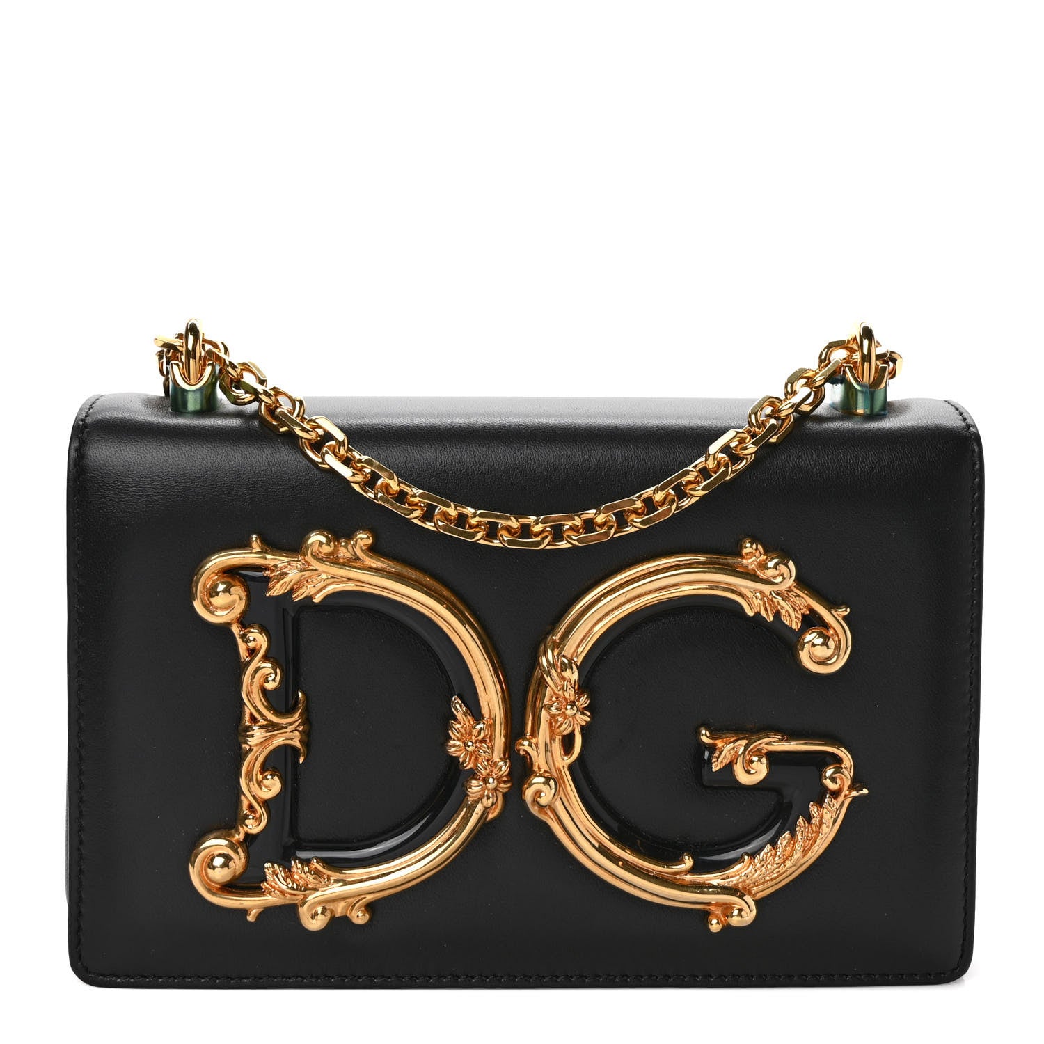 Dolce & Gabbana Nappa DG Girls Shoulder Bag Black 1 of 10