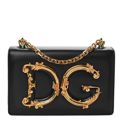 Dolce & Gabbana Nappa DG Girls Shoulder Bag Black 1 of 10