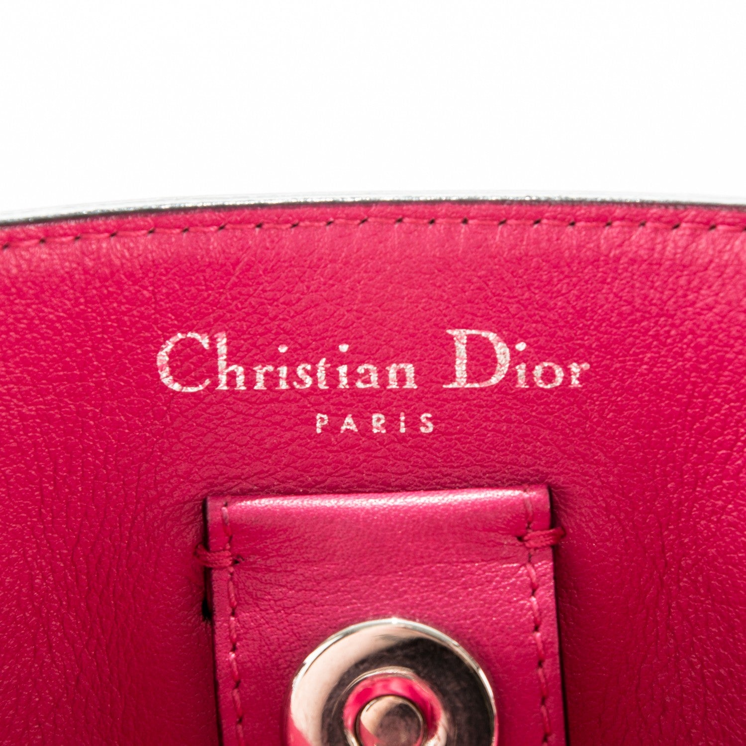 Christian Dior Bullcalf Large Diorissimo Tote Blue 6 of 10