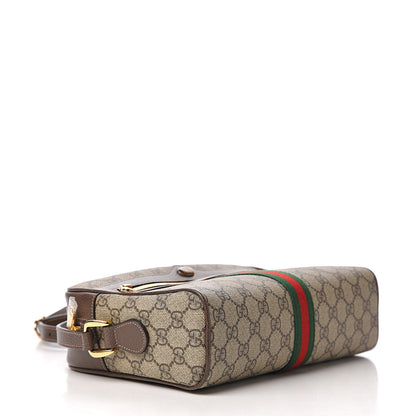Gucci GG Supreme Monogram Web Small Ophidia Shoulder Bag Brown 3 of 9