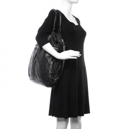 Balenciaga Agneau Classic Hardware Large Square Tote Black 10 of 15
