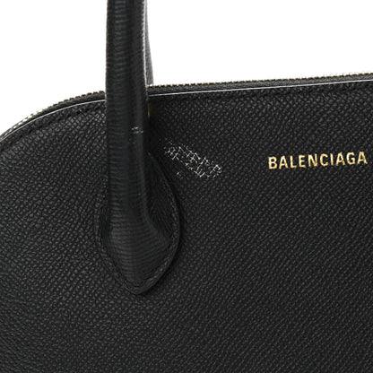 Balenciaga Signature Grained Calfskin Logo S Ville Top Handle Bag Black 11 of 12