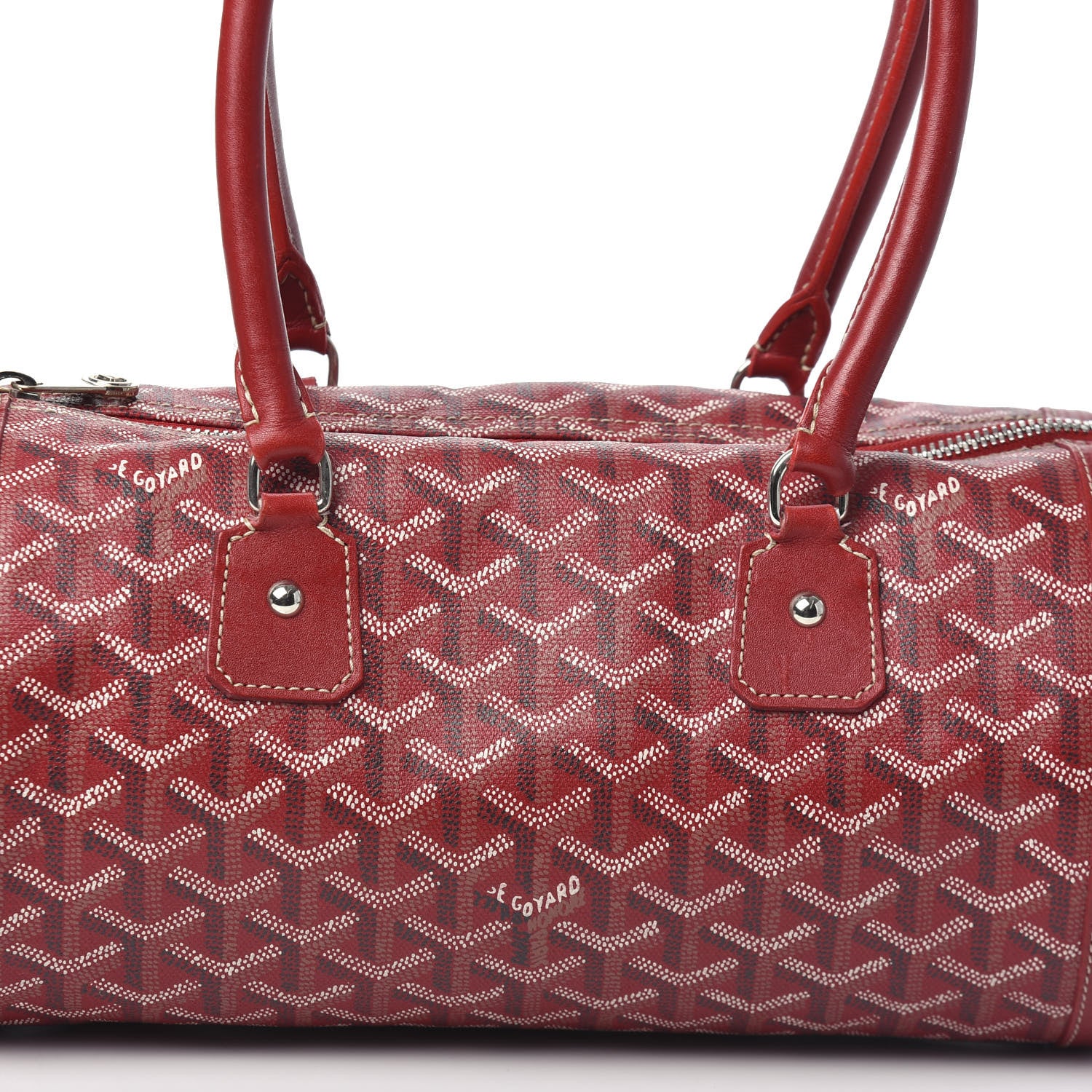 Goyard Goyardine Amakios PM Bowler Red 7 of 9
