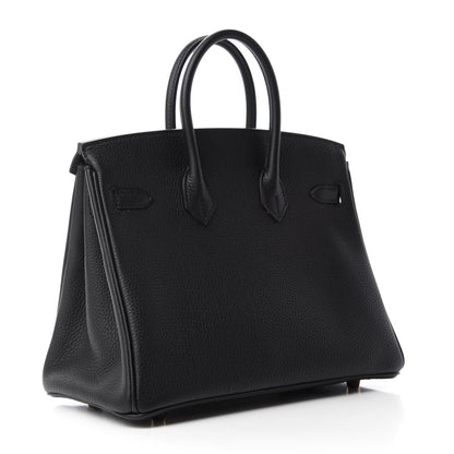 Hermes Togo Birkin 25 Black 3 of 11