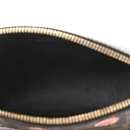 Fendi Zucca Spalmati Umbrella Print Cosmetic Pouch Tobacco 5 of 8