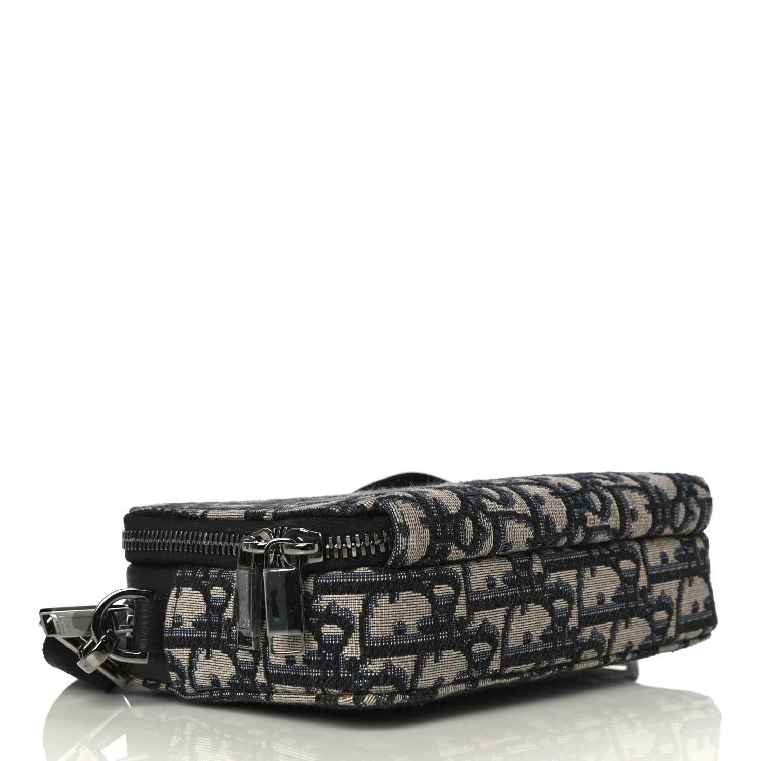 Christian Dior Oblique Pouch Navy Blue 3 of 11