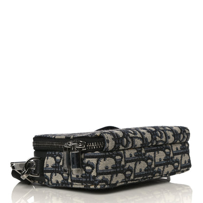 Christian Dior Oblique Pouch Navy Blue 3 of 11