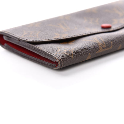 Louis Vuitton Monogram Emilie Wallet Red 12 of 13
