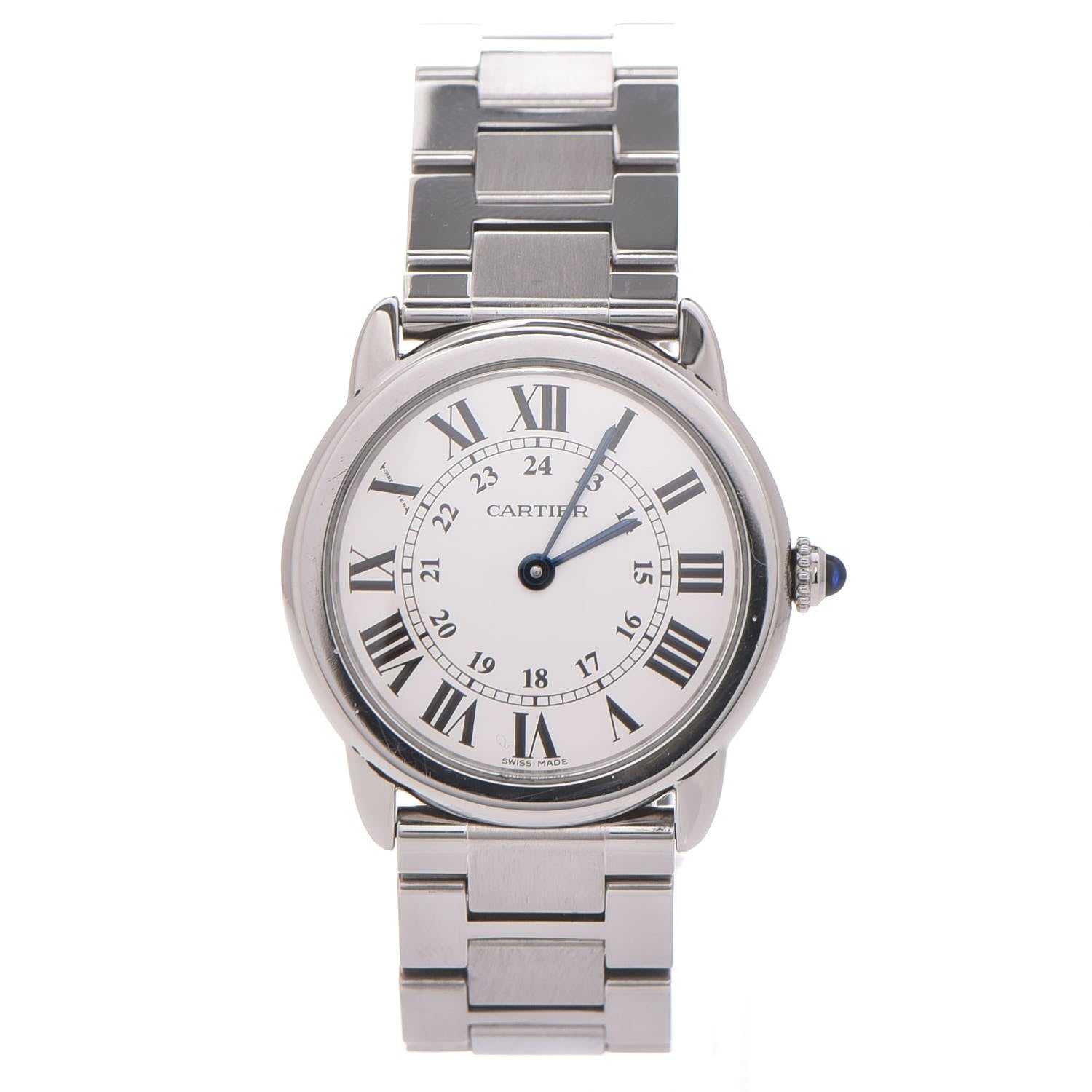 Cartier Stainless Steel 29mm Ronde Solo Quartz Watch 1 of 8
