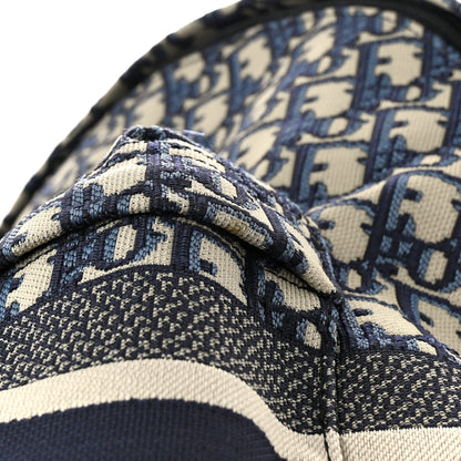 Christian Dior Oblique Diortravel Backpack Blue 13 of 14