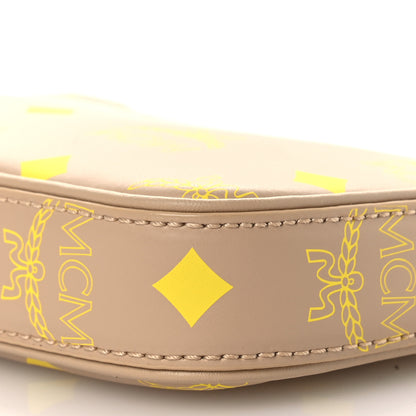 MCM Calfskin Color Splash Mini Pouch on Chain Croissant 9 of 9