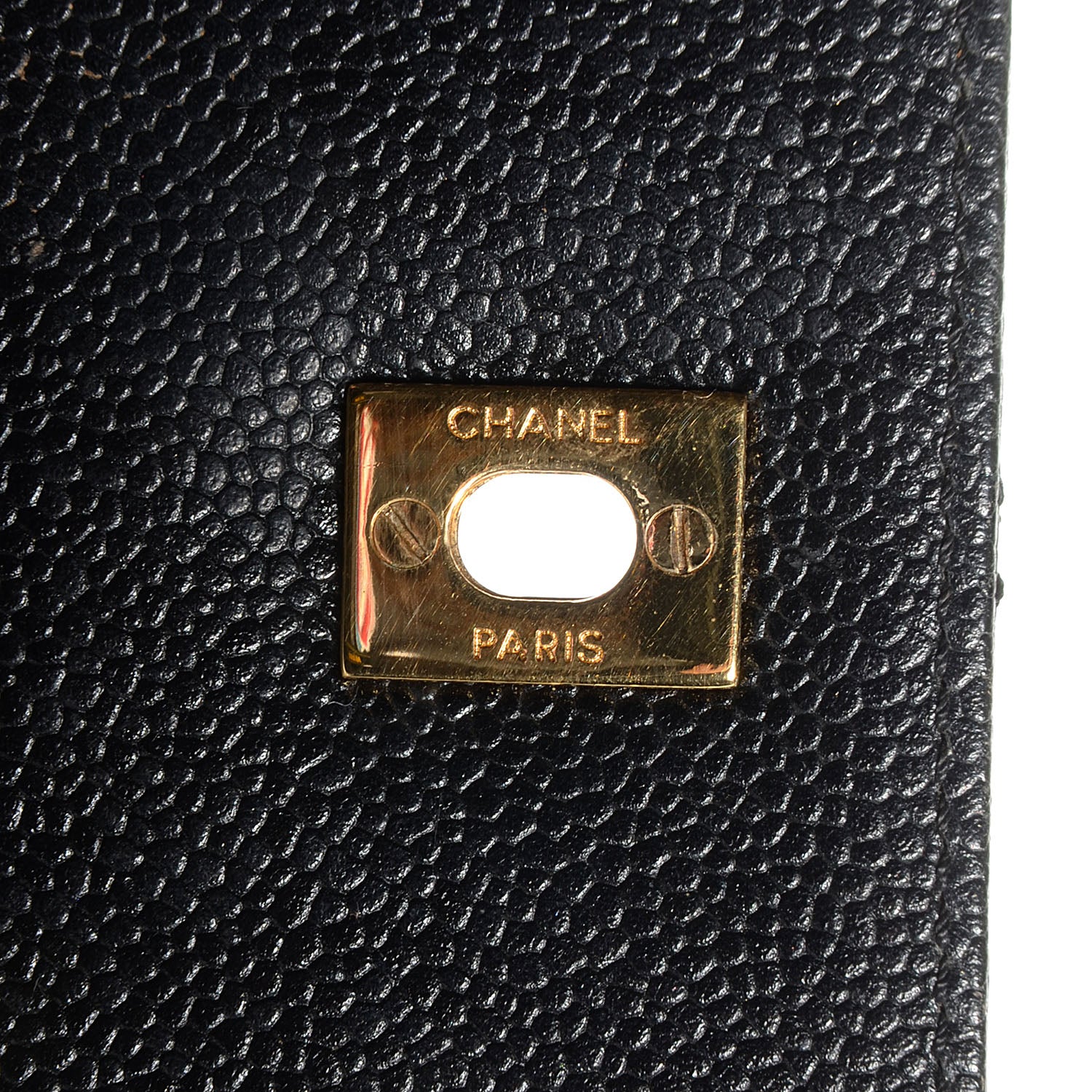 Chanel Caviar Quilted Jumbo Kelly Flap Black 8 of 8