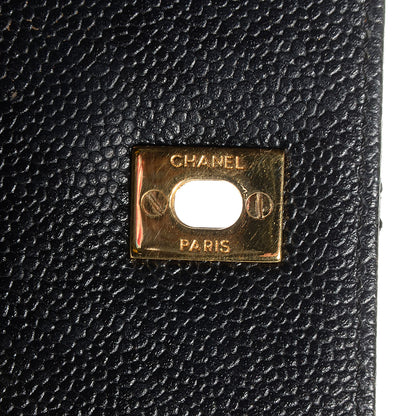 Chanel Caviar Quilted Jumbo Kelly Flap Black 8 of 8