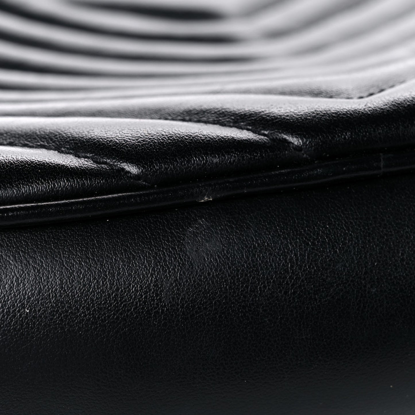 Calfskin Matelasse Monogram Lou Camera Bag Black