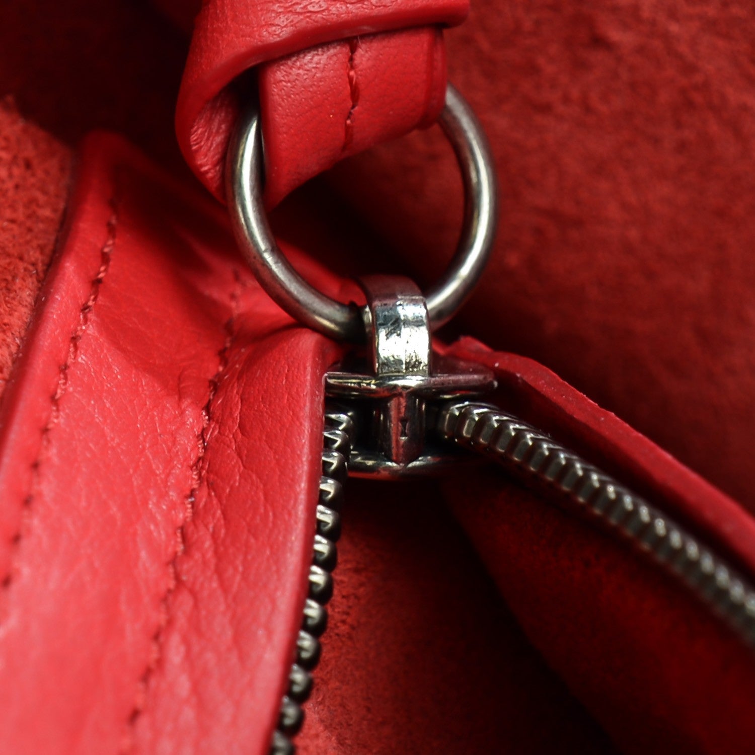 Celine Supple Calfskin Medium Phantom Luggage Vermillion 8 of 8